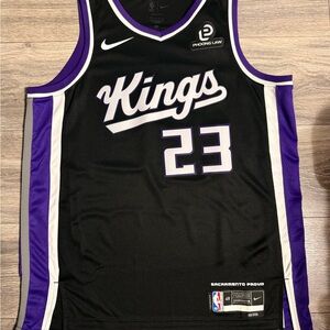 Keon Ellis Nike Black and Purple Sacramento Kings Jersey